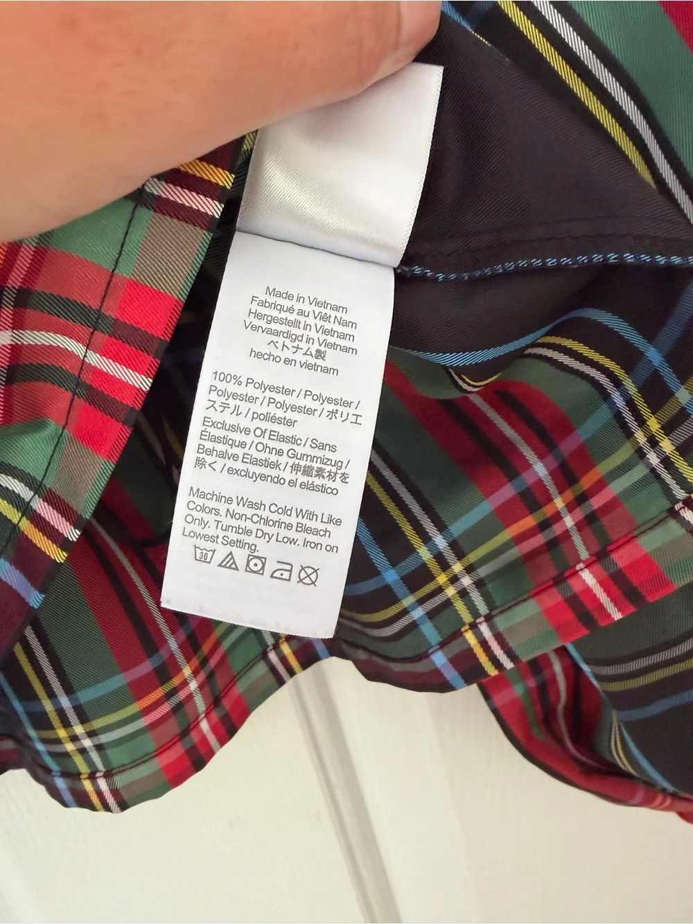 J. Crew Holiday Plaid Smocked Shirt
